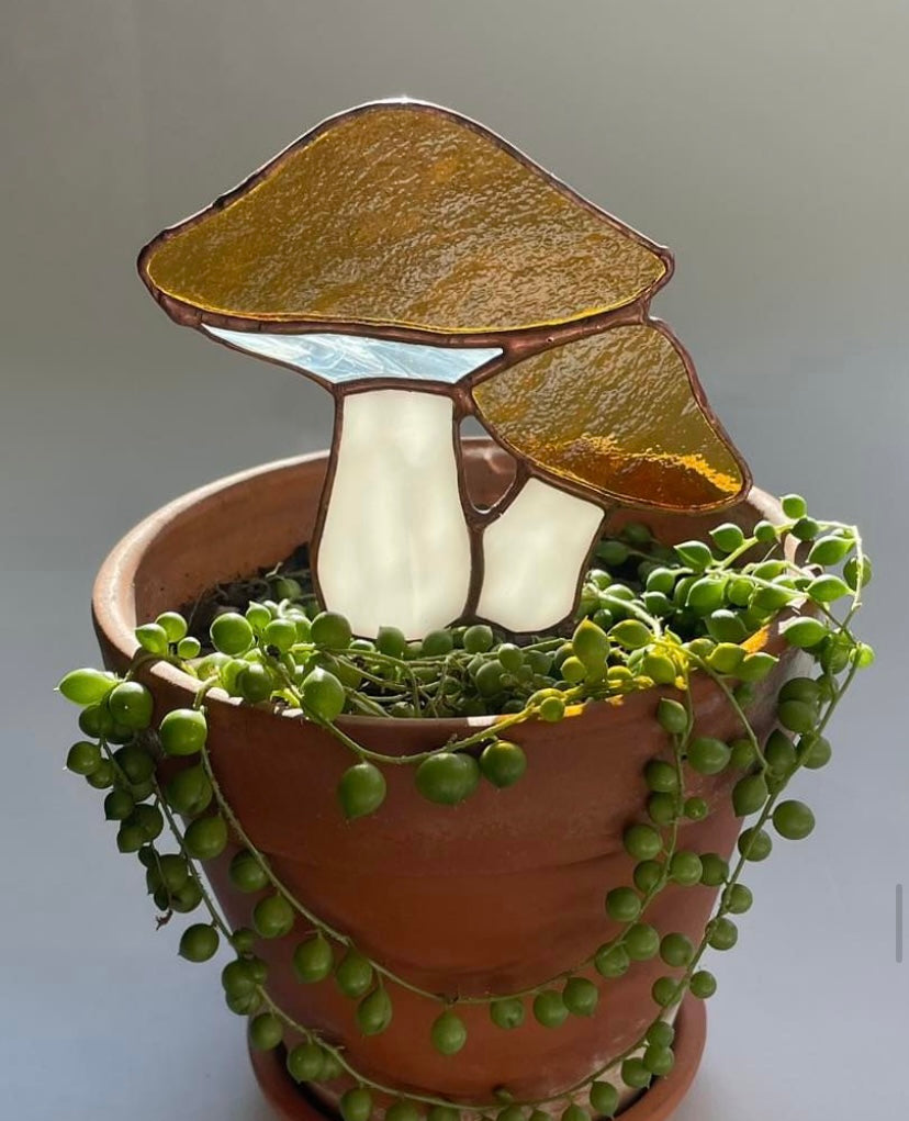 Mushroom Plant Stake