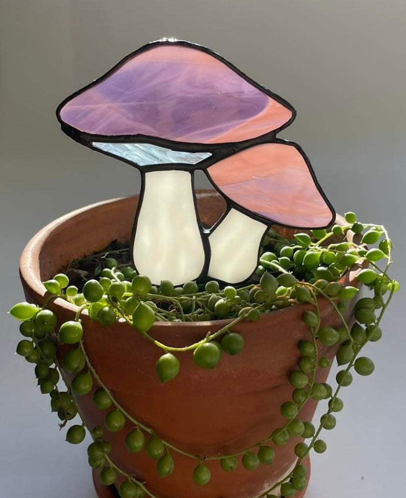 Mushroom Plant Stake